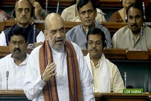 Union Home Minister Amit Shah addressing the Lok Sabha.