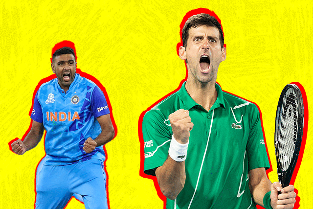 R Ashwin and Nova Djokovic