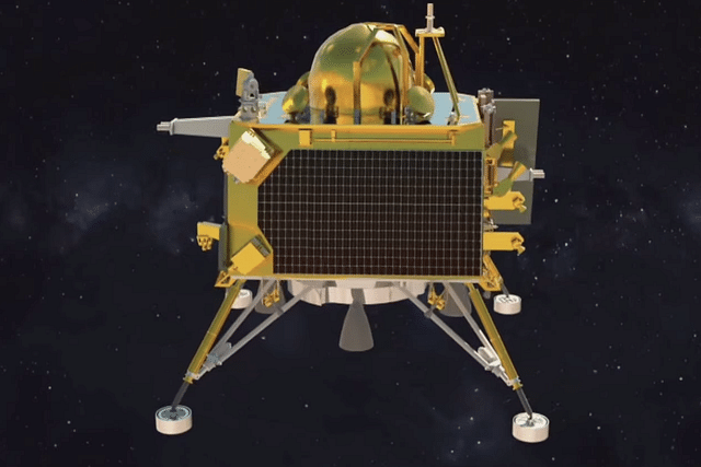 Chandrayaan-3 Lander module. (screengrab via YouTube)