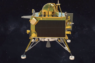 Chandrayaan-3 Lander module. (screengrab via YouTube)