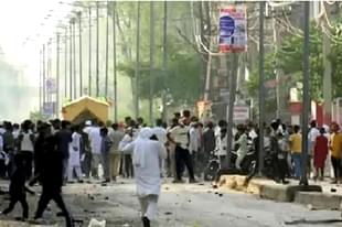 Stone pelting in Nuh