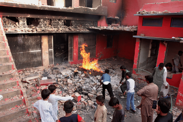 Violence in Pakistan's Faisalabad. (Image: X)