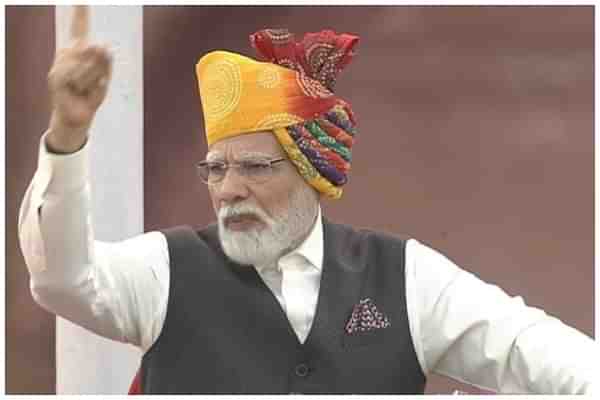 PM Modi at Red Fort, Independence Day, 2023. 