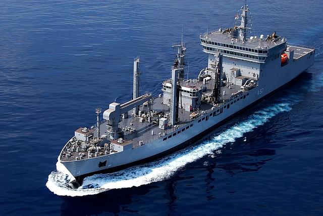 INS Shakti, a Deepak class fleet support ship (FSS) of the Indian Navy. (Wikimedia Commons)