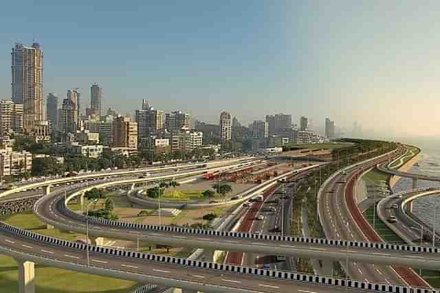 An artist's visualisation of the Worli interchange on the coastal road. (Image courtesy: BMC)