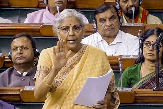 Nirmala Sitharaman in Parliament