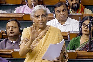 Nirmala Sitharaman in Parliament
