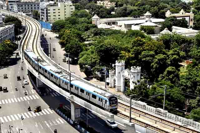 The Hyderabad Metro.