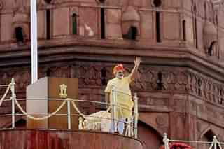 Prime Minister Narendra Modi addressing the nation from Red Fort on Independence Day.