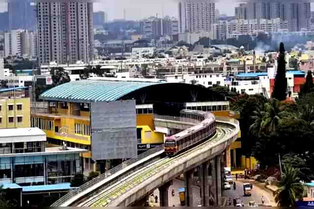 A metro station in Bengaluru. 