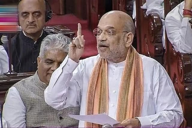 Amit Shah replying to the no-confidence motion in Parliament.