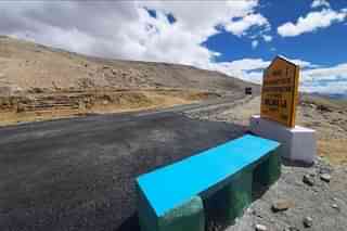 The highest motorable road in the world, currently, at over 19,300 ft at Umlingla Pass in Eastern Ladakh. 