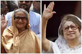 Bangladesh Prime Minister Sheikh Hasina (left) and BNP chairperson Begum Khaleda Zia