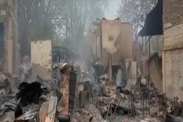 Properties of Meiteis and Tamils set on fire by Kukis.