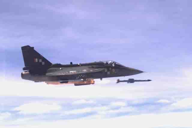 Astra missile fired from Tejas LSP-7. (Liveliest/Twitter)