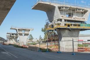 Dwarka Expressway under construction.