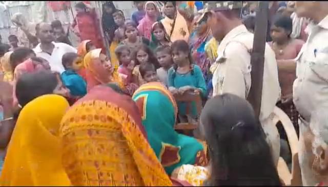 Screenshot from a video of 30 July when an alleged conversion event was disrupted 