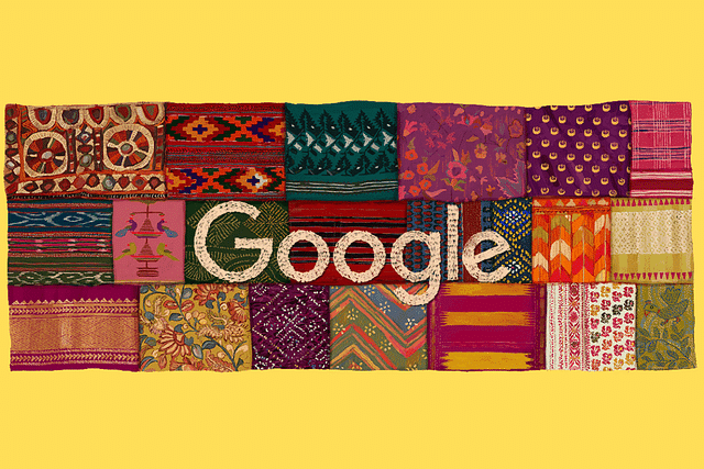 India's many textile traditions in the Google doodle marking India's Independence Day 2023