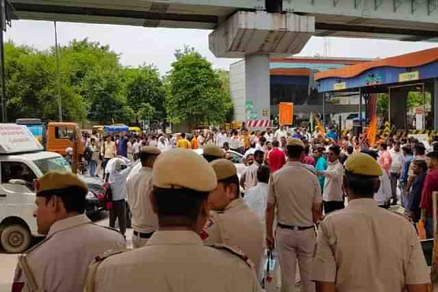 Picture of one of the protests held yesterday (2 August).