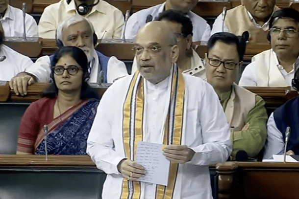 Union Home Minister Amit Shah (Pic Via Twitter)