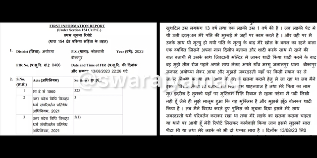 Screenshot of the FIR