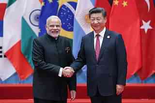 Prime Minister Narendra Modi with Chinese President Xi Jinping. (Lintao Zhang/Getty Images)