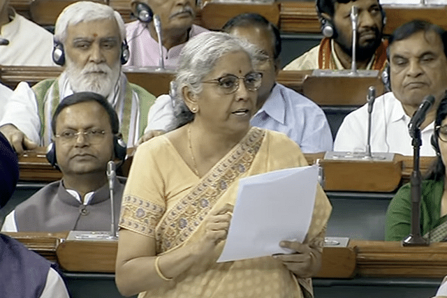 Union Finance Minister Nirmala Sitharaman (Pic Via Twitter)