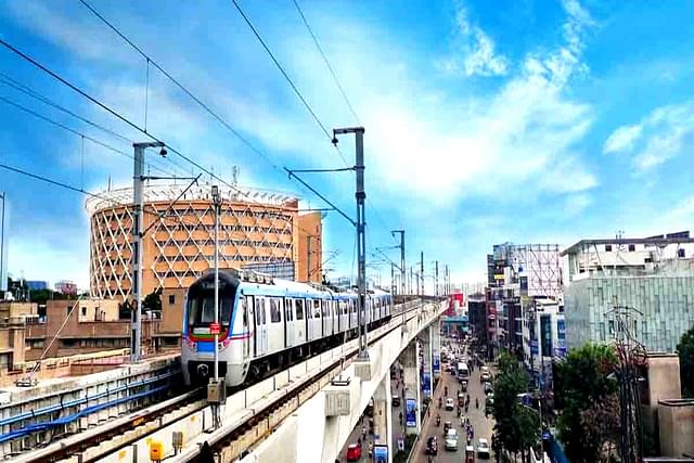 The Hyderabad Metro. (Twitter)