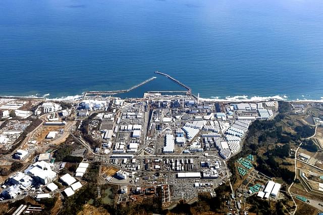 An aerial view of storage tanks for treated water at the tsunami-crippled Fukushima Daiichi nuclear power plant (Reuters)