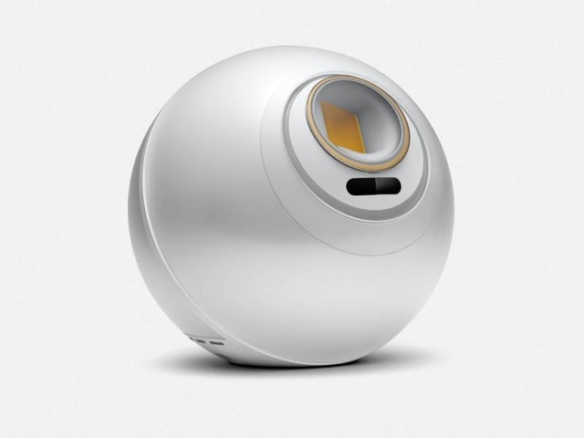 The Worldcoin orb captures the iris eye scan of registrants. (Photo: WorldCoin handout)