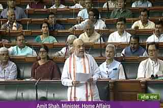 Union Home Minister Amit Shah, tabling the bills in the Lok Sabha.