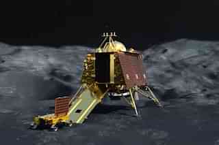 Chandrayaan-3 lander and rover. (Image via Twitter).