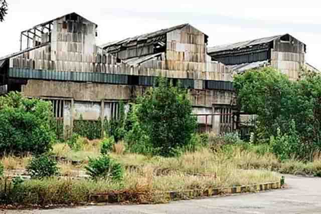 A closed industrial unit in Bengal with no hope for revival.