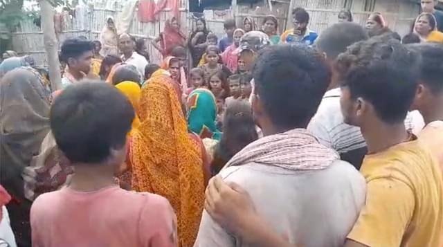 Screenshot from a video of 30 July when an alleged conversion event was disrupted 