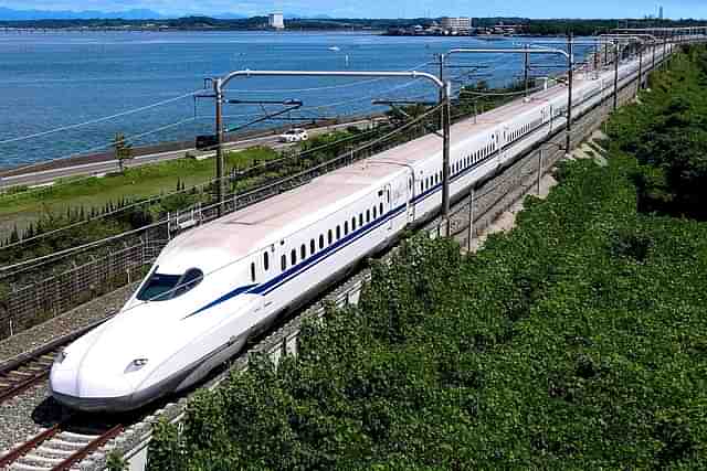 The high-speed rail will cover 508.17 km distance between Mumbai and Ahmedabad. (Wikipedia)