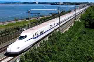 The government aims to launch the first bullet train in 2027, operating on the Gujarat portion of the Ahmedabad-Mumbai corridor. (Wikipedia)