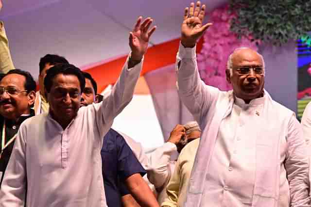 Kamal Nath with Mallikarjun Kharge