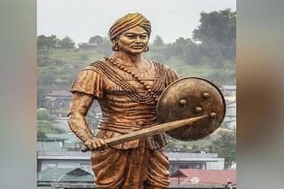 A statue of Khasi chieftain U Tirot Singh in Meghalaya.
