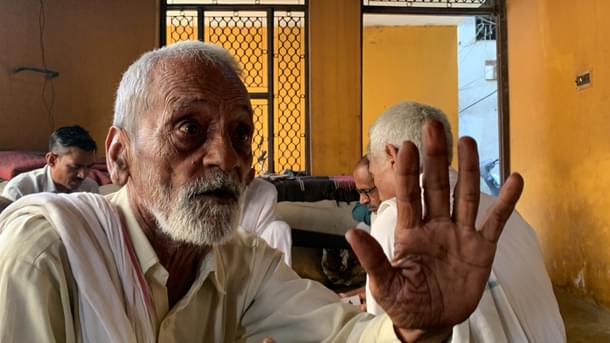 Sher Singh Yadav, a member of the gathering.