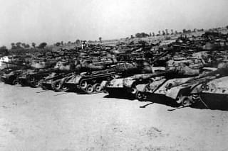 Destroyed Patton Tank graveyard near Bhikkiwind village. (Picture Via X @ETDefence)