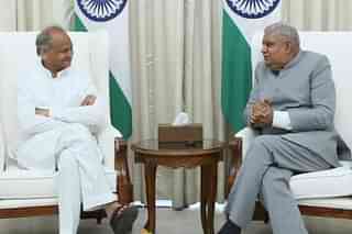 Ashok Gehlot with VP Jagdeep Dhankhar