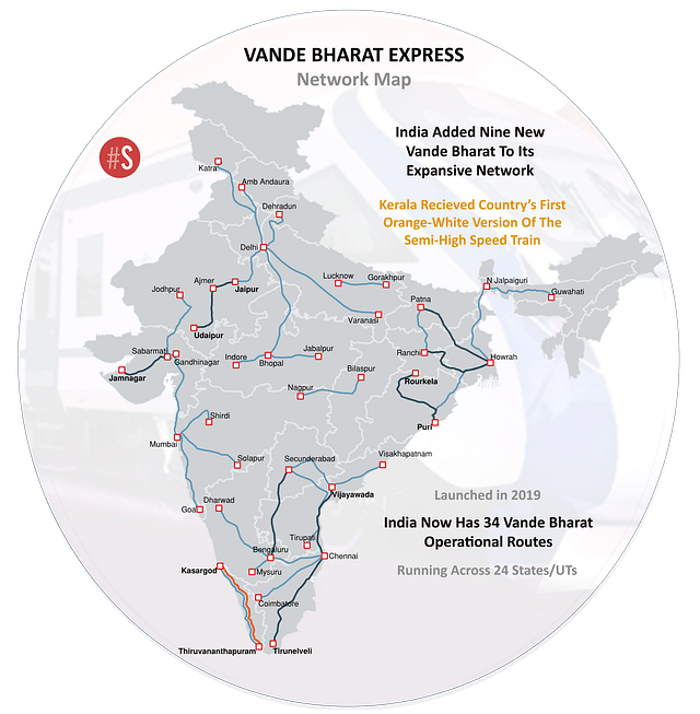 Mapping the Vande Bharat network.