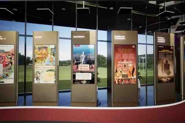 The history of India’s democratic character was displayed in different languages through 26 interactive panels