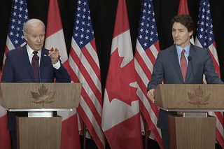 US President Biden with Canadian PM Trudeau 