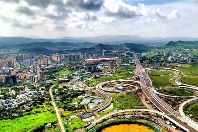 Shivajinagar Interchange of Mumbai Trans-Harbour Link.(Droneman/X)