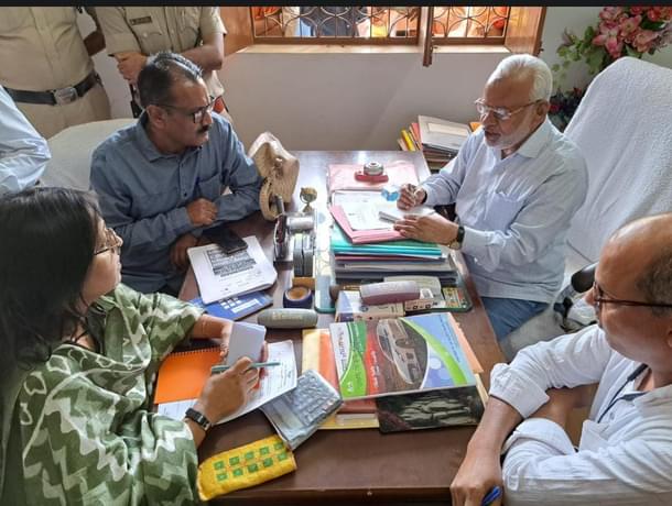 The state child commission team conducting a survey on 2 June