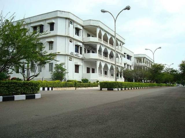 The older heritage building of IIIT-Hyderabad was originally the district collectorate.