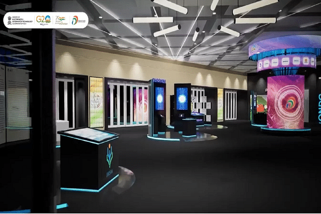 The Digital India experience zone will be set up in Bharat Mandapam. (Screengrab from PIB video)