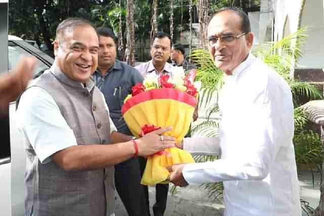 Himanta Biswa Sarma meets Shivraj Singh Chouhan in Bhopal (18 September 2023)