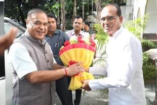 Himanta Biswa Sarma meets Shivraj Singh Chouhan in Bhopal (18 September 2023)
